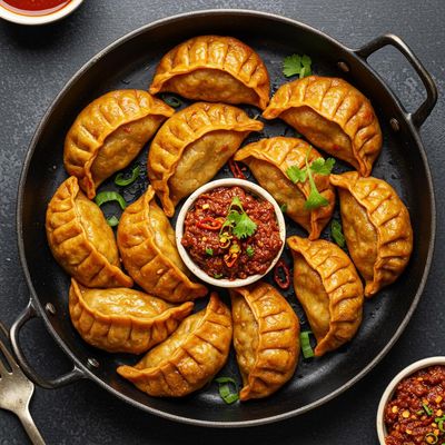 Mutton Steam Peri Peri Masala Momos